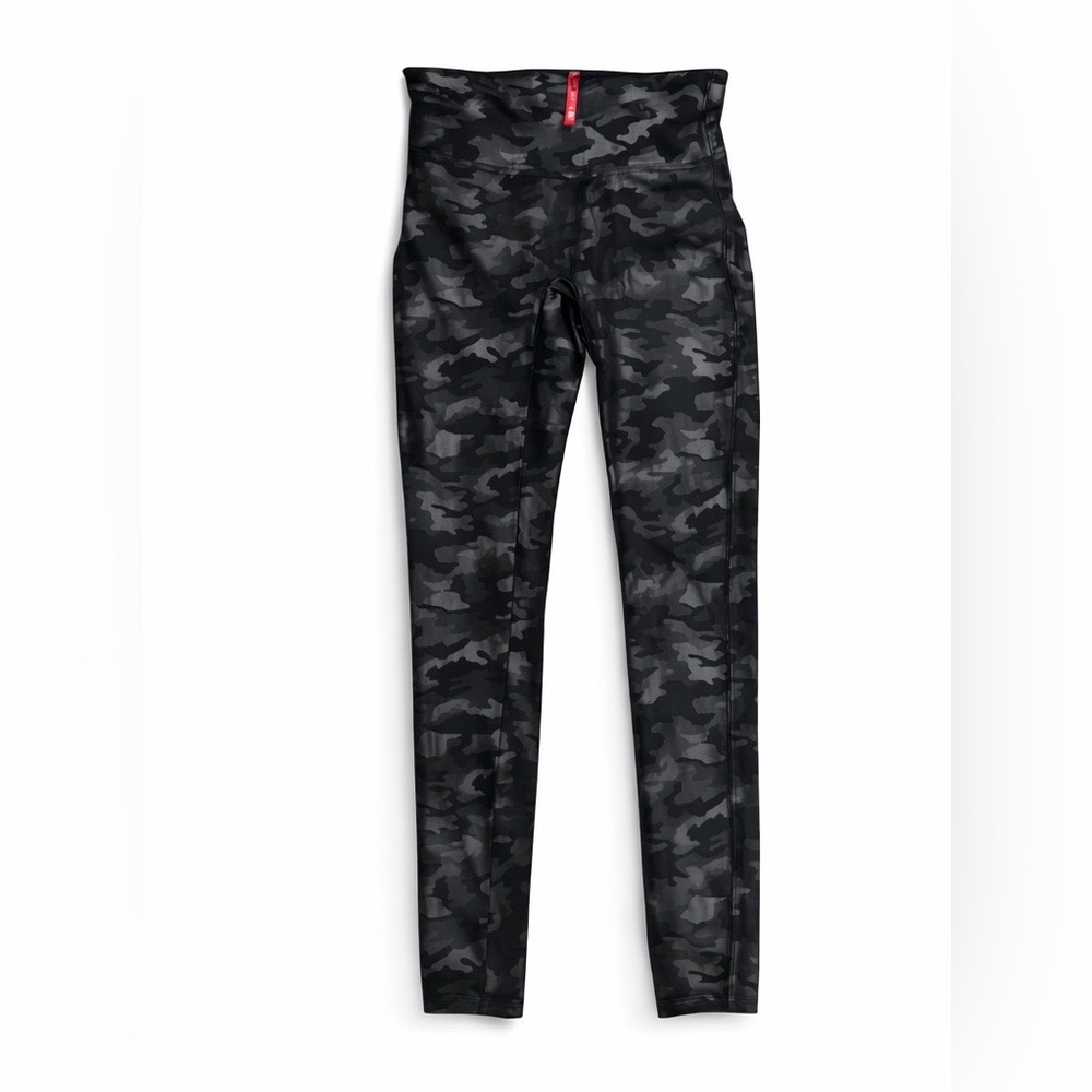 SPANX Black Camo High Waisted Leggings S/P Petite